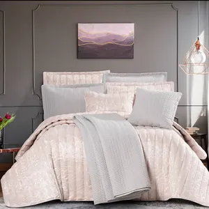 سرویس روتختی مدل پتینه مخمل دو نفره 9 تکه