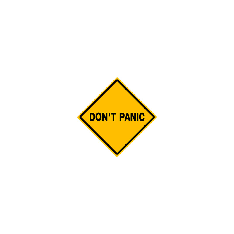 استیکر لپ تاپ لولو طرح DONT PANIC کد 669