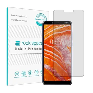 Rockspace HyGEL model clear screen protector suitable for Nokia 3.1 Plus mobile phone