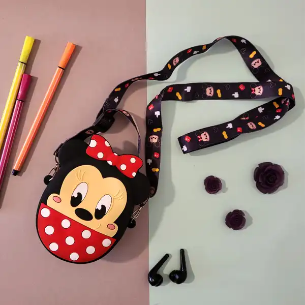 کیف رودوشی بچگانه مدل سیلیکون فانتزی طرح میکی موس کد 36996