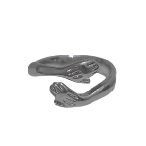 انگشتر زنانه مدل آغوش استیل