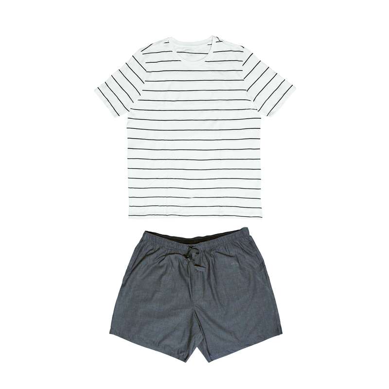 ست تی شرت و شلوارک مردانه لیورجی کد 84N