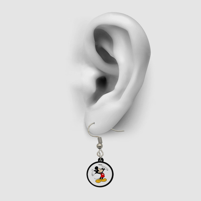 گوشواره زنانه ناکسیگو مدل شب تاب طرح میکی موس کد ES8346 گوشواره زنانه ناکسیگو مدل شب تاب طرح میکی موس کد ES8346