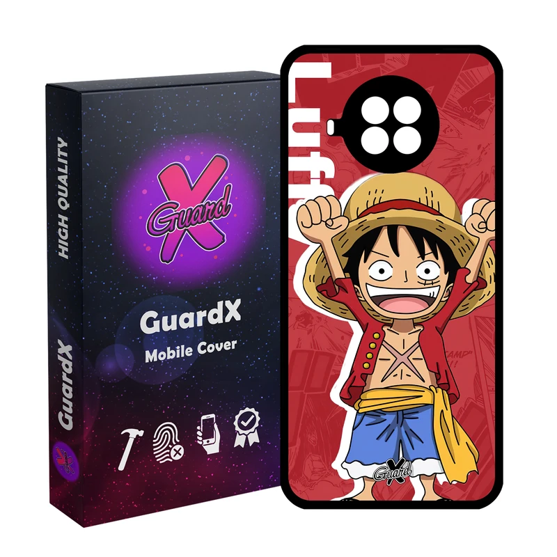 کاور گارد ایکس طرح One Piece Luffy Anime مدل Glass10470 مناسب برای گوشی موبایل شیائومی  MI 10T Lite/Redmi Note 9 Pro 5G/10I 5G