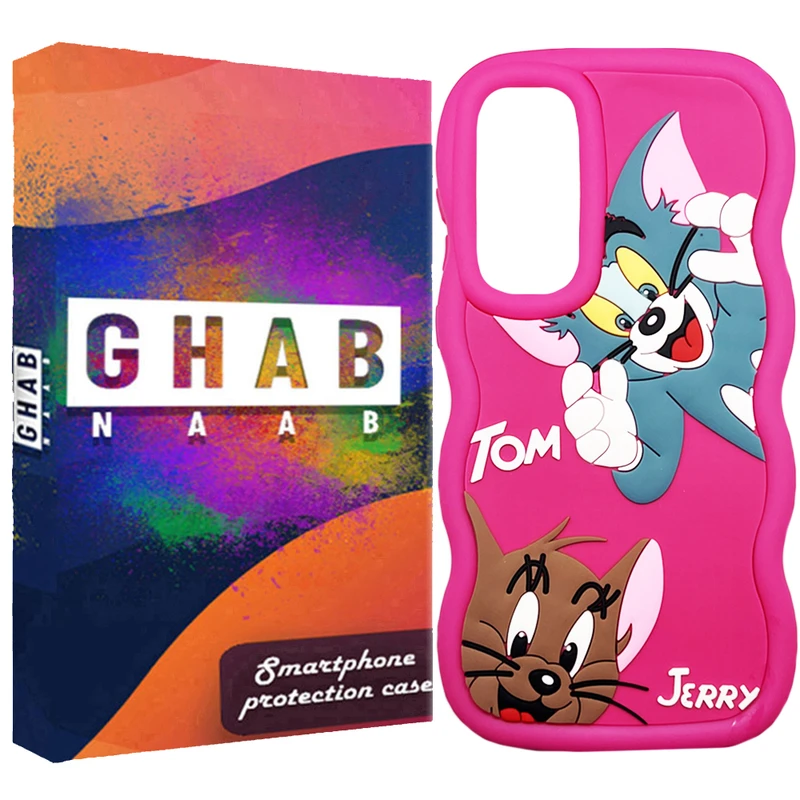 کاور قاب ناب مدل سولید طرح تام و جری مناسب برای گوشی موبایل سامسونگ Galaxy A25 / A25 5G