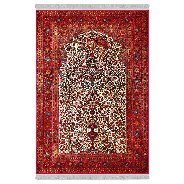فرش پارچه‌ای دفه مدل فرشینه طرح مدرن کد 887