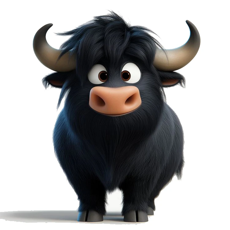 استیکر پارچه و لباس پاد آفرین مدل گاو کد 3245