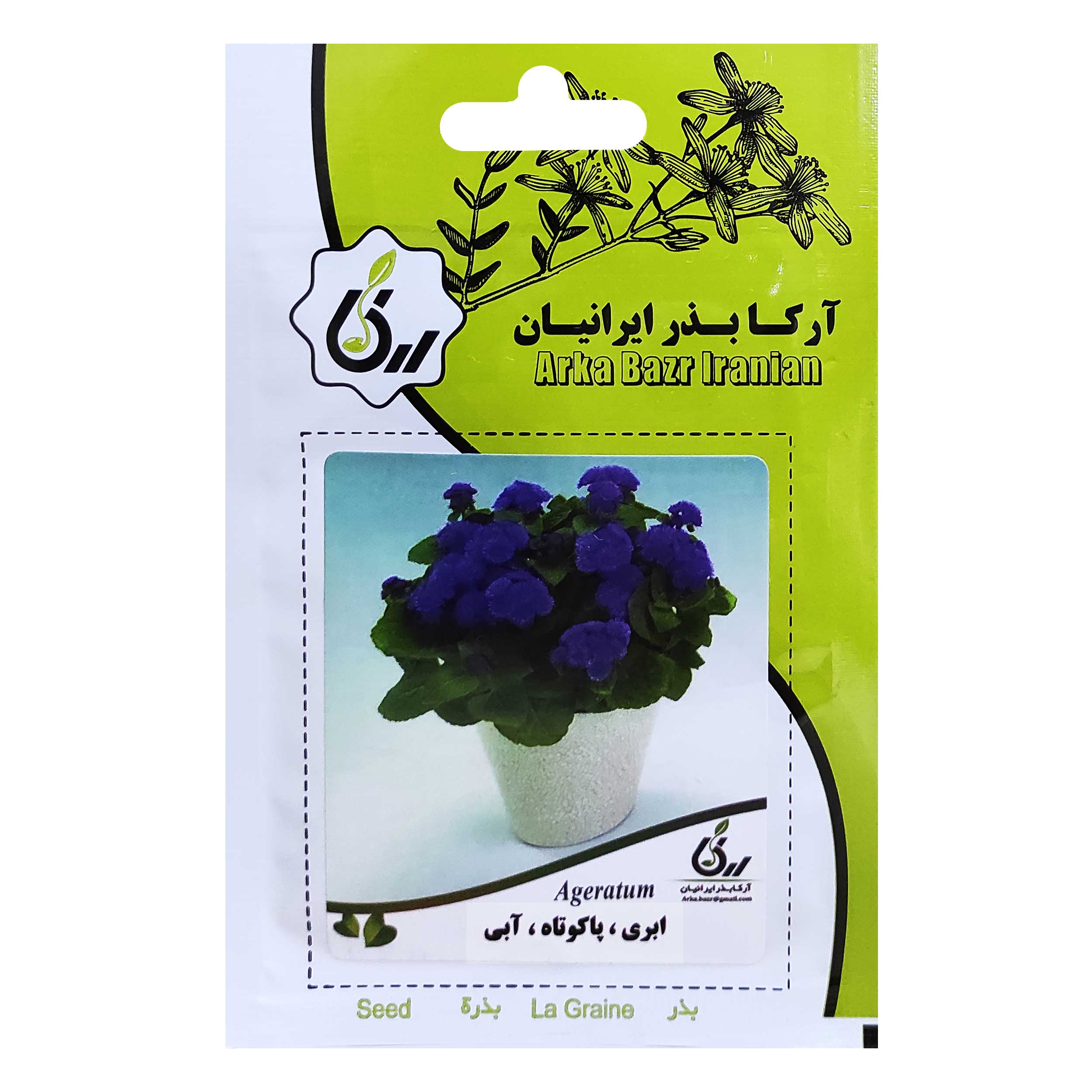 بذر گل ابری پاکوتاه آبی آرکا بذر ایرانیان کد ARK-004 
