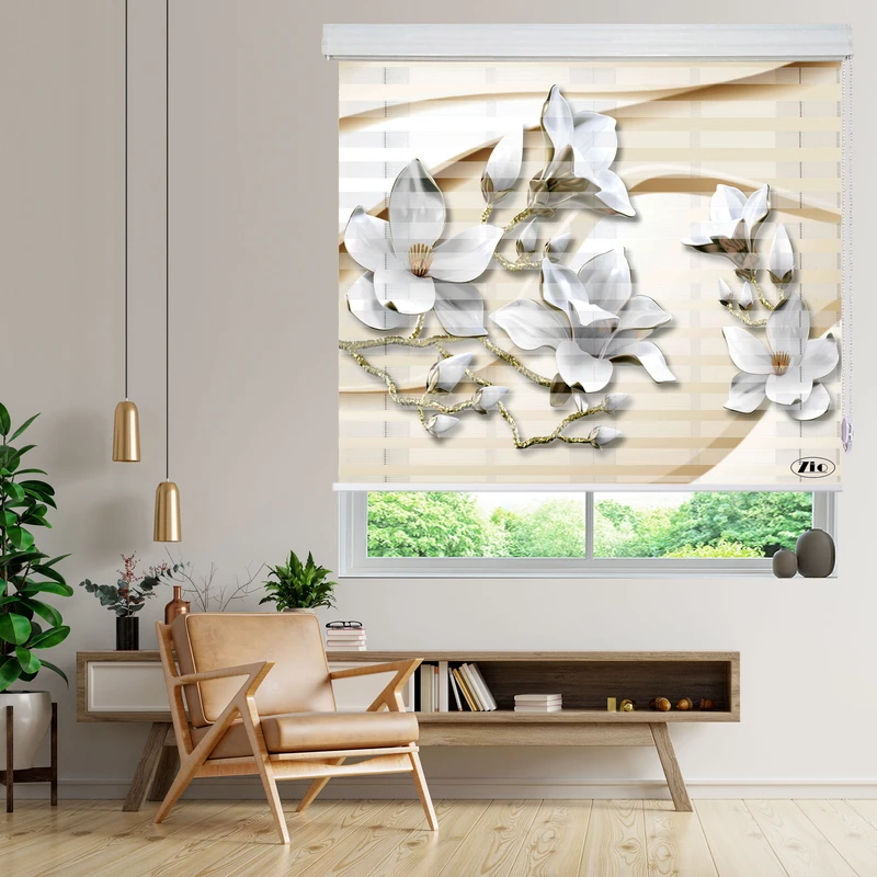 پرده زبرا زیو مدل 3D-1157 سایز 200x200 سانتی متر