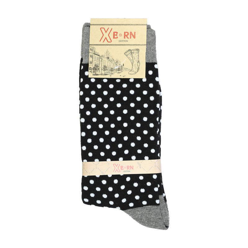 جوراب مردانه ایکس بورن طرح خال خالی کد R115008