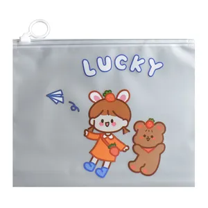 پوشه مدل زیپ دار طرح دختربچه کد 140202LUCKY