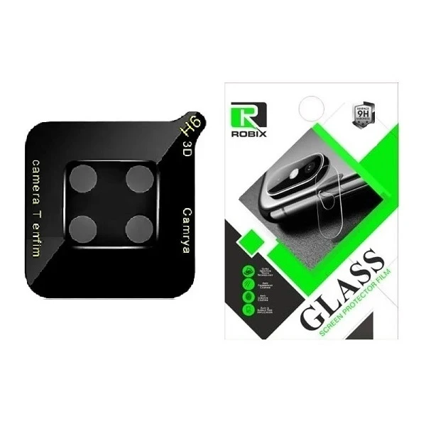 محافظ لنز دوربین شیشه ای روبیکس مدل 3D سه بعدی مناسب برای گوشی موبایل سامسونگ Galaxy A42