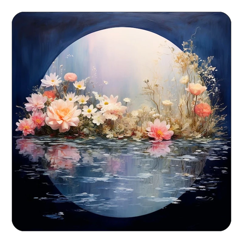 مگنت کاکتی طرح نقاشی رنگ روغن مدل mp69719