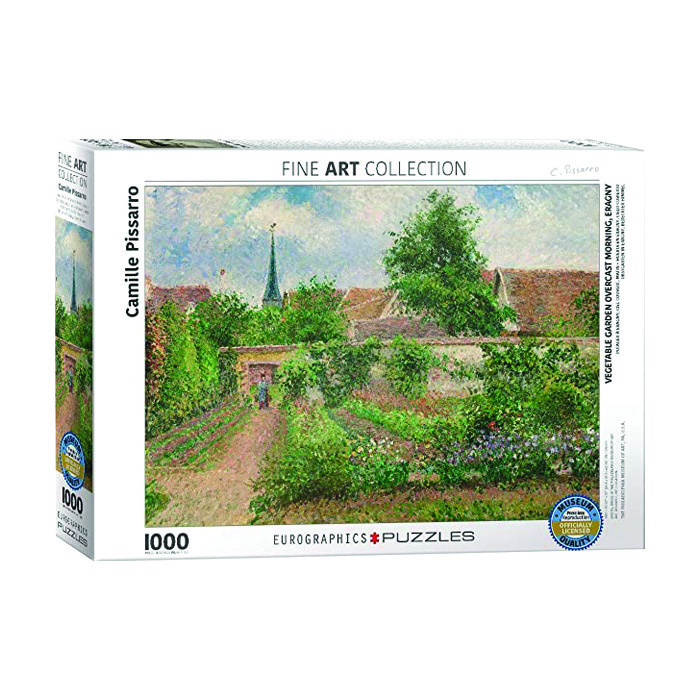 پازل 1000 تکه یوروگرافیکس پازلز مدل Vegetable Garden Overcast Morning Eragny كد 60000825