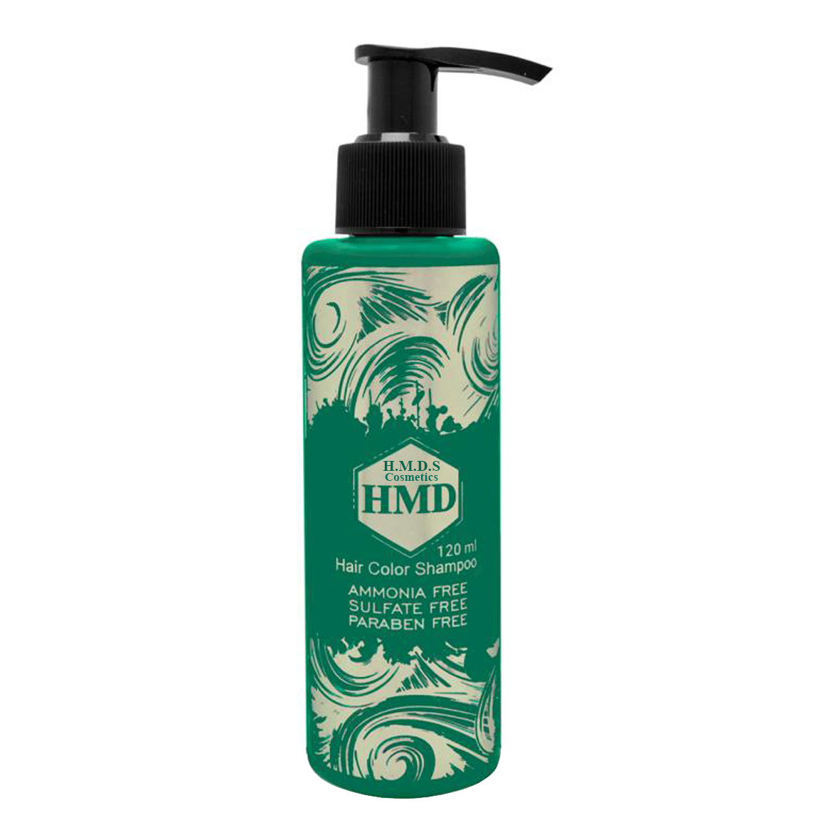 شامپو رنگ مو اچ ام دی اس کازمتیکس شماره 418 حجم 120 میلی لیتر رنگ سبز