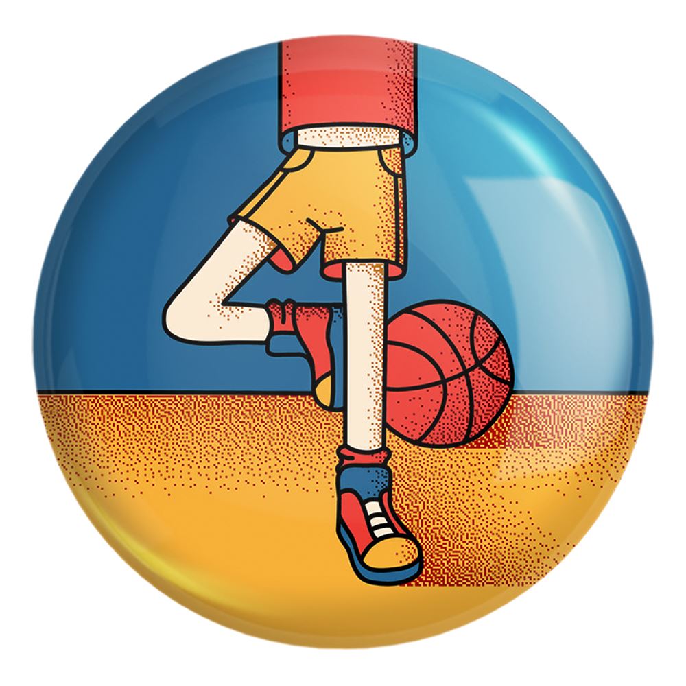 پیکسل خندالو طرح بسکتبال Basketball کد 26456 مدل بزرگ