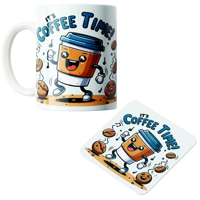 ماگ پاد آفرین مدل  Coffee کد z306 به همراه زیر لیوانی