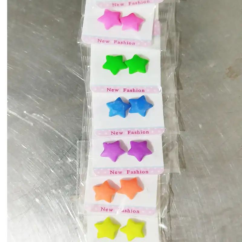 گوشواره زنانه مدل ستاره کد 1009 بسته 2 عددی