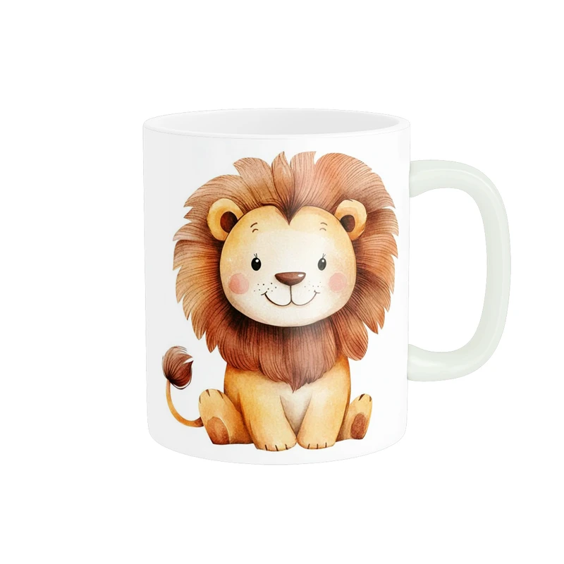 ماگ پاد آفرین طرح شیر کارتونی کد 2080