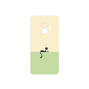 MAHOOT Minimal Internet Cat Icon Cover Sticker for Samsung Galaxy S9