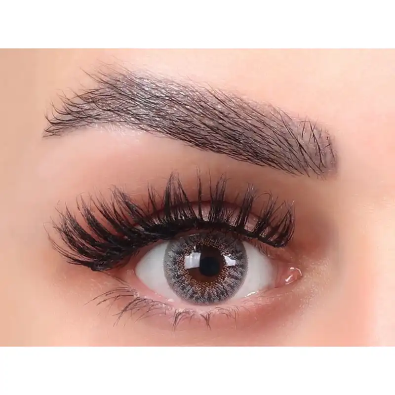 لنز چشم بیوتی شماره 14 رنگ طوسی عسلی روشن