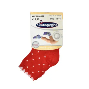 جوراب ساق بلند دخترانه سانتاگوستینو مدل خالدار کد 01