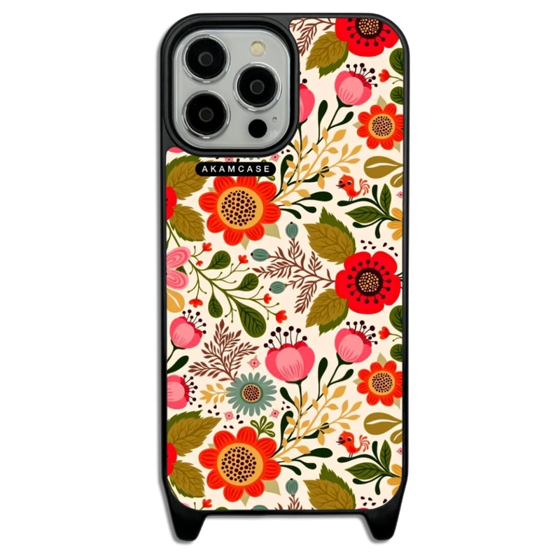 کاور آکام مدل AMCWLA13PROMAX-FLOWERS6 مناسب برای گوشی موبایل اپل iPhone 13 Pro Max