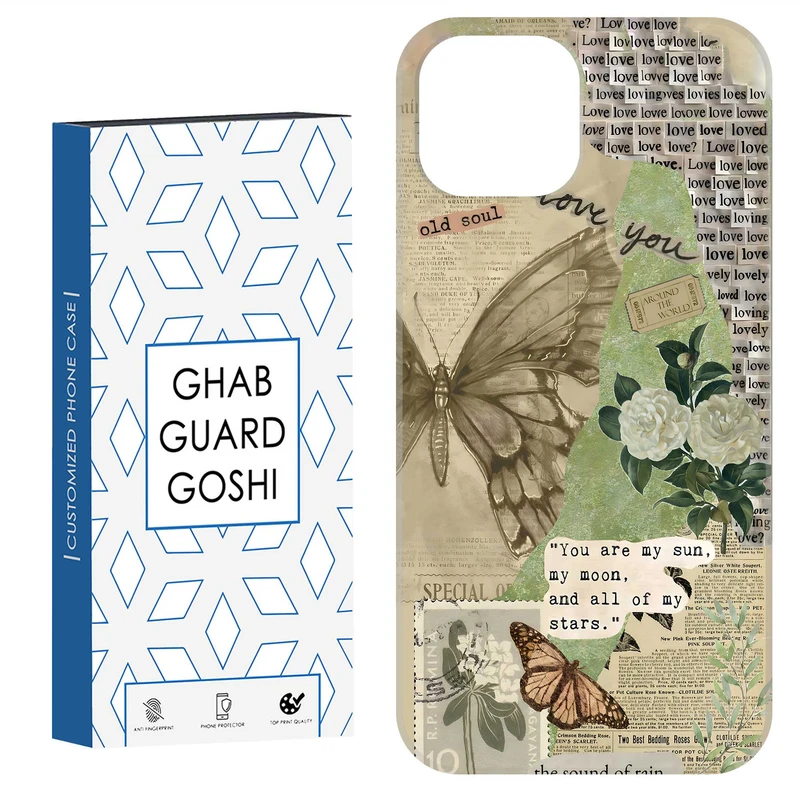 کاور قاب گارد گوشی طرح پروانه کد Dimo-162 مناسب برای گوشی موبایل اپل  IPHONE 15   