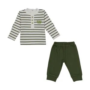 ست تی شرت آستین بلند و شلوار نوزادی آدمک مدل 2171231-48