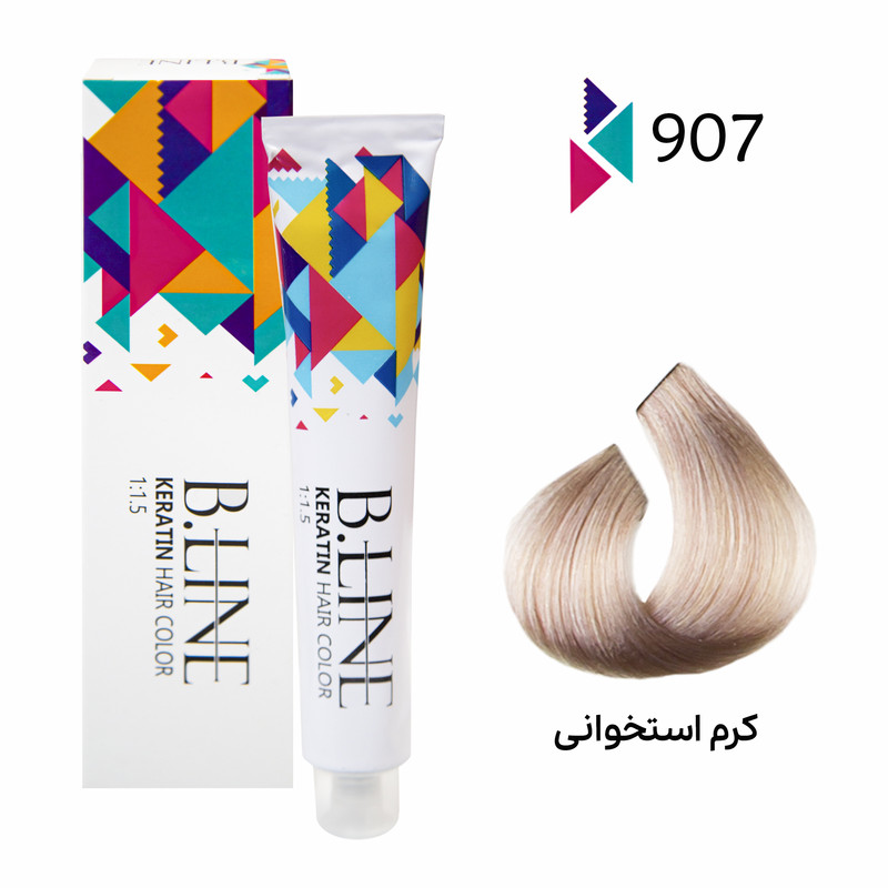 رنگ مو بی لاین شماره 907 حجم 100 میلی لیتر رنگ کرم استخوانی رنگ مو بی لاین شماره 907 حجم 100 میلی لیتر رنگ کرم استخوانی