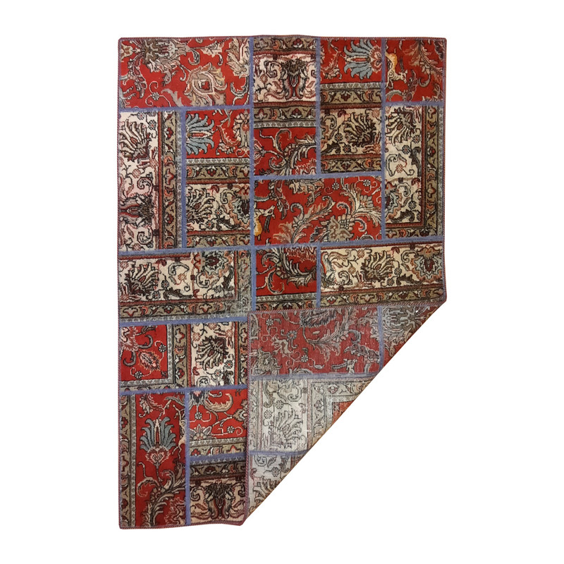 کلاژ فرش دستبافت سه متری مدل چهل تکه کد N.K.P.CO.C7