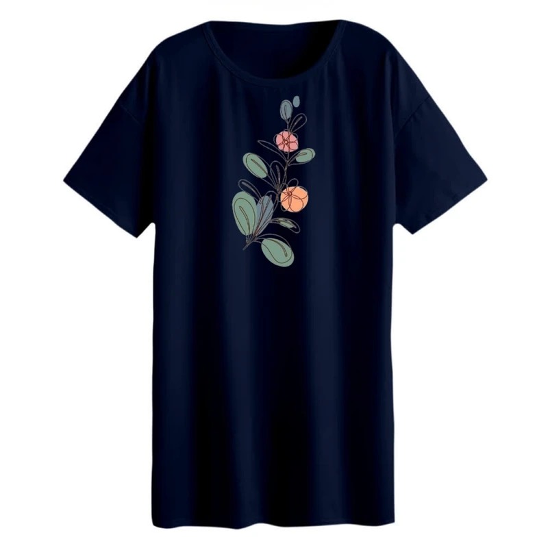 تی شرت لانگ زنانه مدل مینیمال کد 3