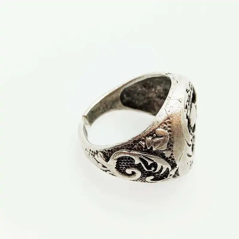 انگشتر مردانه مدل ورشو طرح جمجمه کد 546ANM