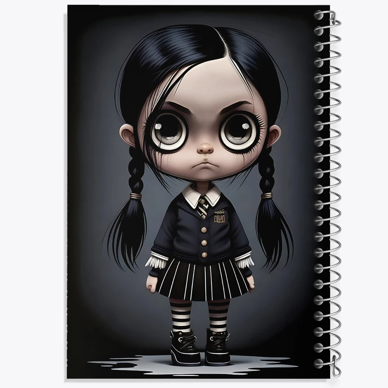 دفتر نقاشی 50 برگ خندالو طرح ونزدی (Wednesday) کد F6231