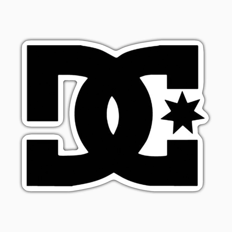 استیکر لپ تاپ و موبایل بووم طرح کفش مدل DC کد ZX060