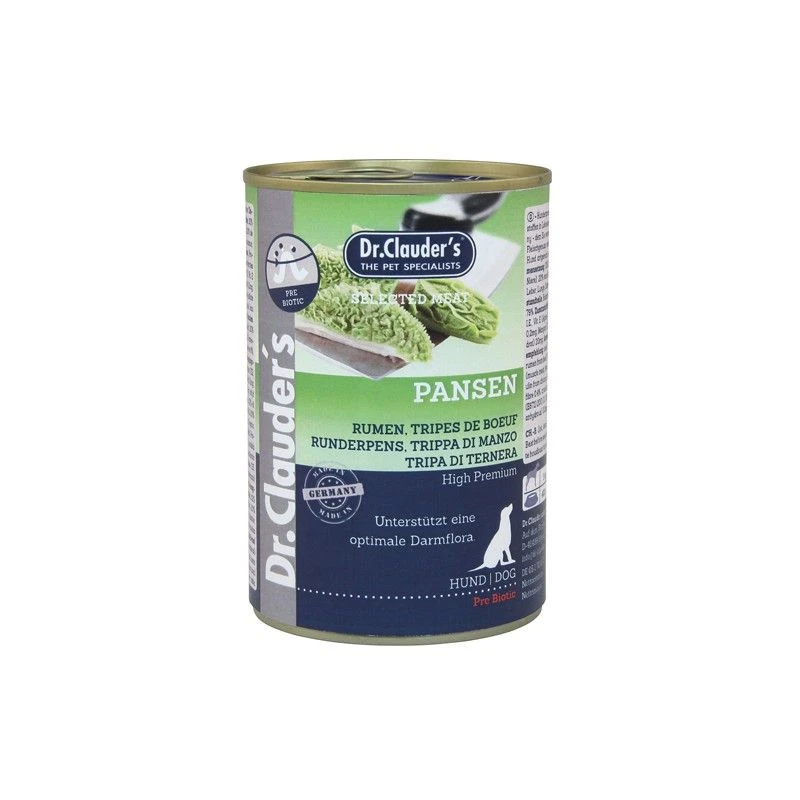 کنسرو غذای سگ دکتر کلادر مدل نچرال طعم سیرابی گوسفند وزن 400 گرم