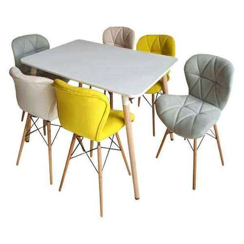 میز و صندلی ناهارخوری شش نفره مدل poy90