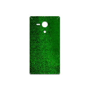 MAHOOT Green-Holographic Cover Sticker for Sony Xperia SP