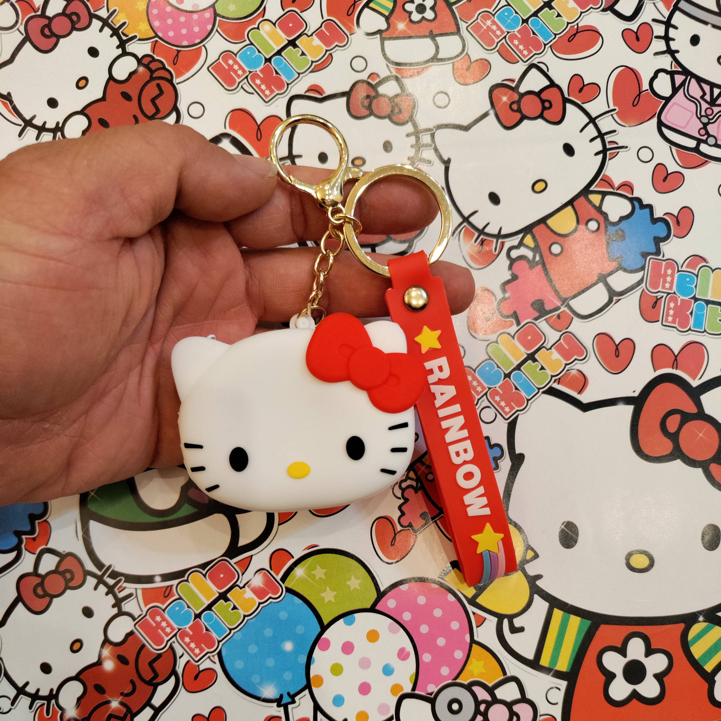 جاکلیدی دخترانه مدل سیلیکونی طرح کیتی