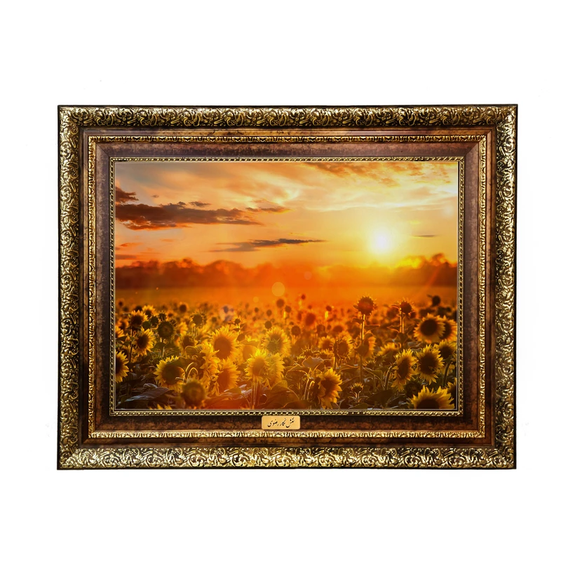 تابلو فرش ماشینی نقش نگار رضوی طرح منظره کد 112KH