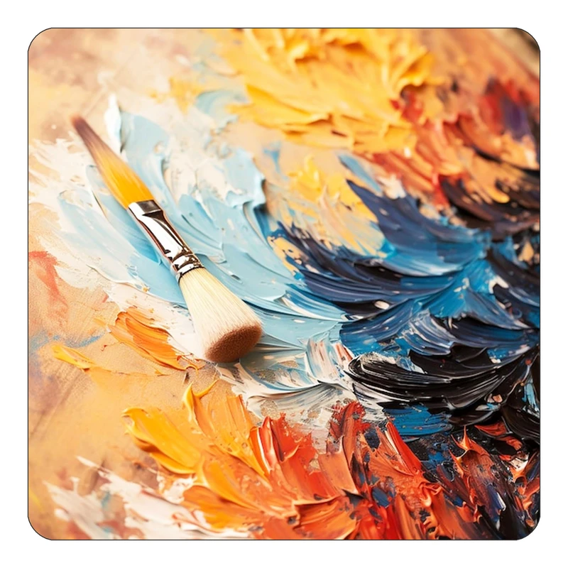 مگنت کاکتی طرح نقاشی رنگ روغن مدل mp69621