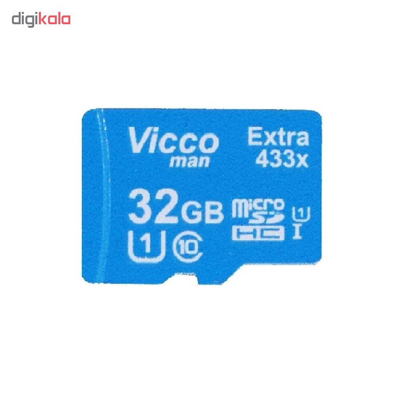 کارت حافظه‌ microSDHC ویکومن مدل EXTRA 433 کلاس 10 استاندارد UHS-I U1 سرعت 65MBps ظرفیت 32 گیگابایت
