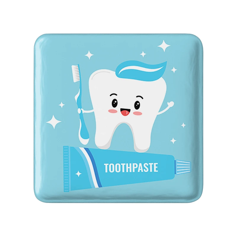 مگنت خندالو طرح دندان و دندان پزشکی کودکانه مدل مربعی کد 36735