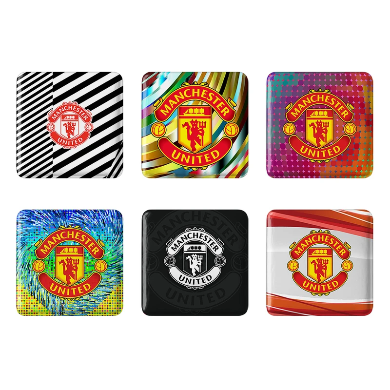 مگنت خندالو طرح باشگاه منچستر یونایتد Manchester United کد 1710A مجموعه 6 عددی