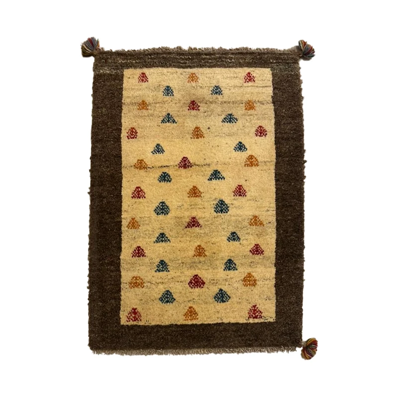 گبه فرش دستباف نیم متری مدل بافت قشقای شیراز کد NKP-sgp3