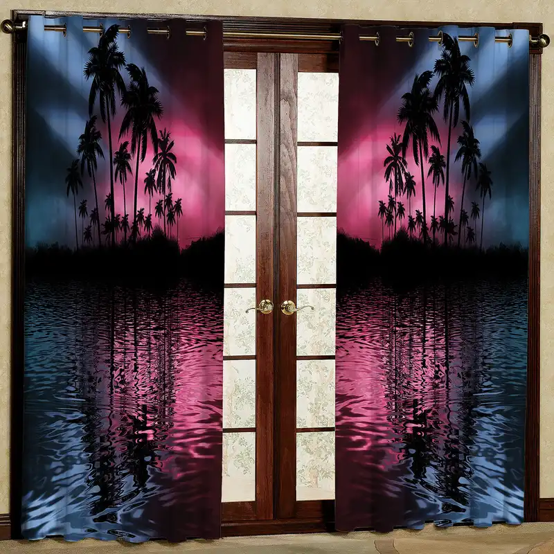 پرده مدل مخمل پانچی کد 2234T2 سایز 200x140 سانتی متر