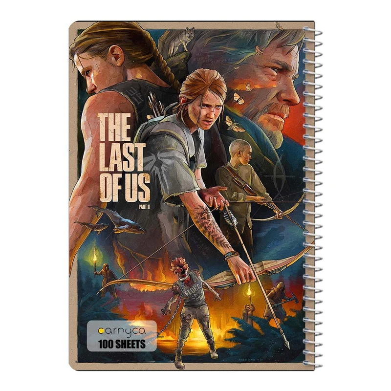 دفتر مشق 100 برگ سیمی کارنیکا طرح لست اف اس The Last of Us کد 16064