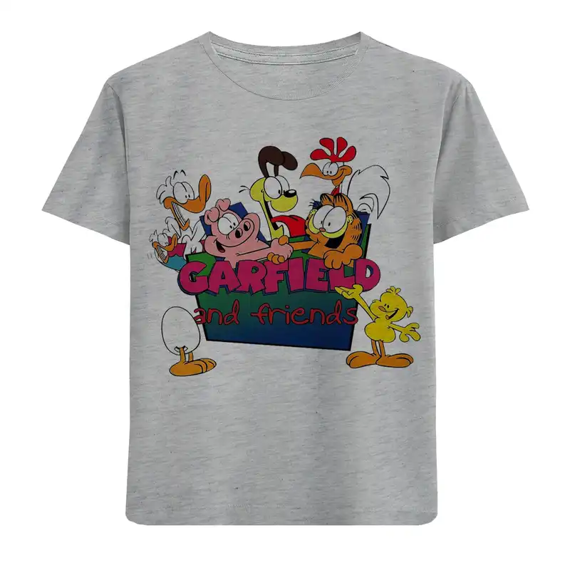 تی شرت آستین کوتاه بچگانه مدل گارفیلد و دوستان F639