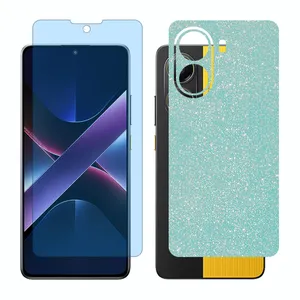 Glass Together model anti blue screen protector suitable for Xiaomi Poco X7 Pro mobile phone with back cover sticker