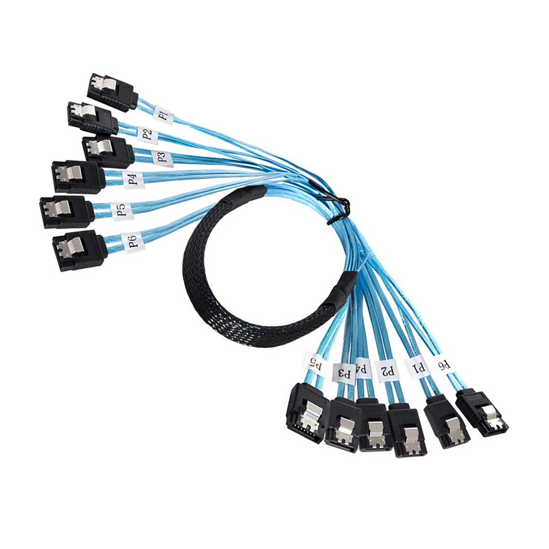 کابل تبدیل 6 به 6 SATA اسمارطور مدل SM265 طول 0.5 متر
